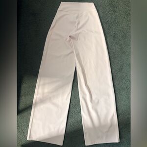 Women’s Wide-Leg High-Waist Yoga Pants - Light Pink